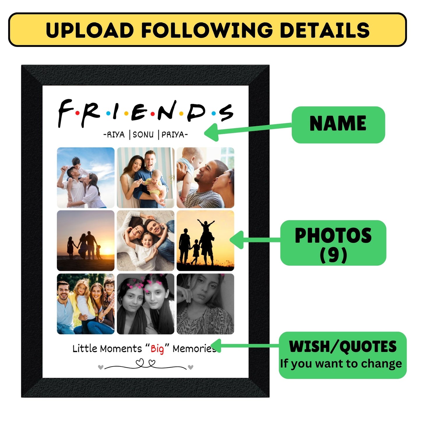 Customized FRIENDS Collage