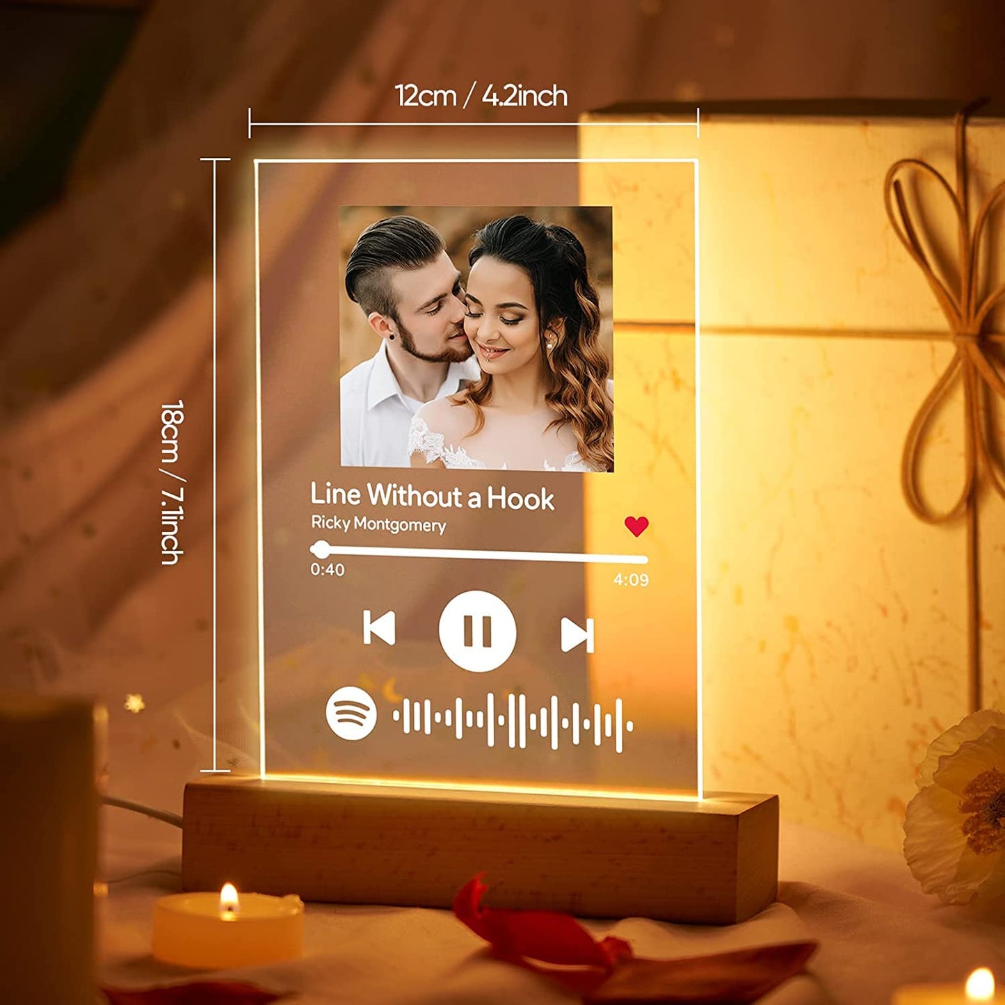 Personalized Spotify Photo Lamp