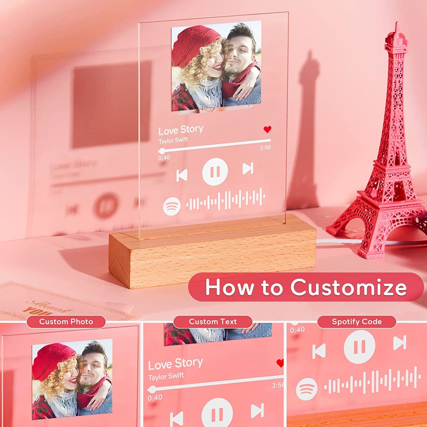 Personalized Spotify Photo Lamp
