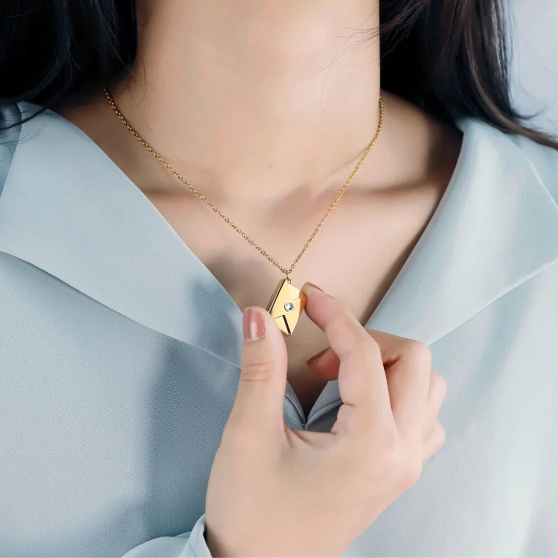 Personalized Envelop Necklace