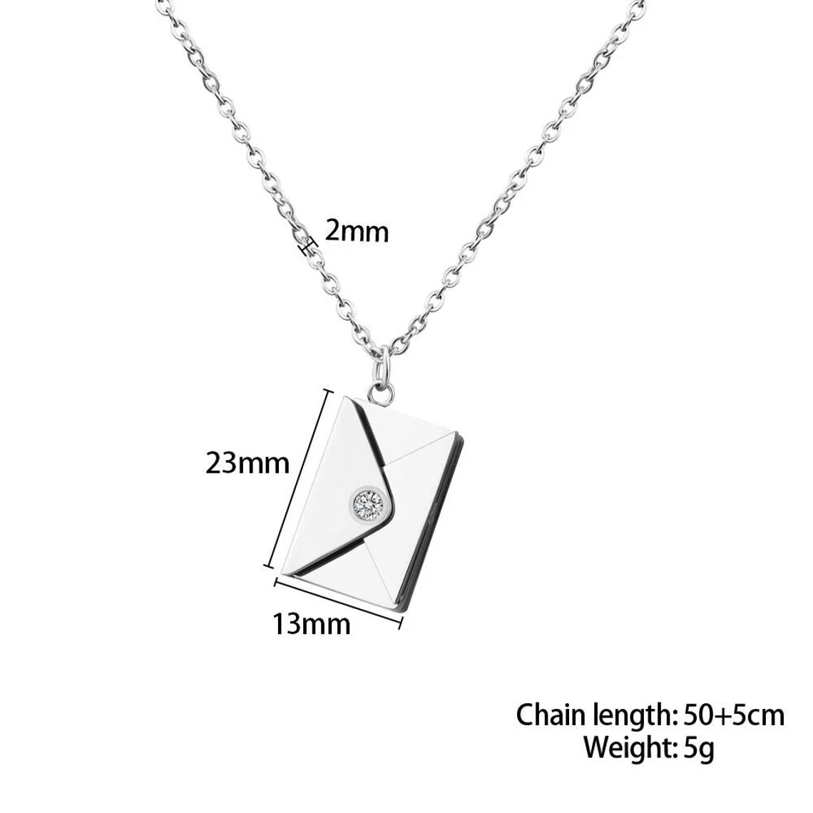 Personalized Envelop Necklace