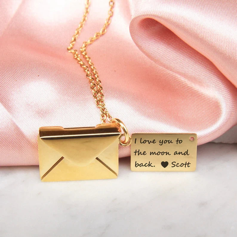 Personalized Envelop Necklace