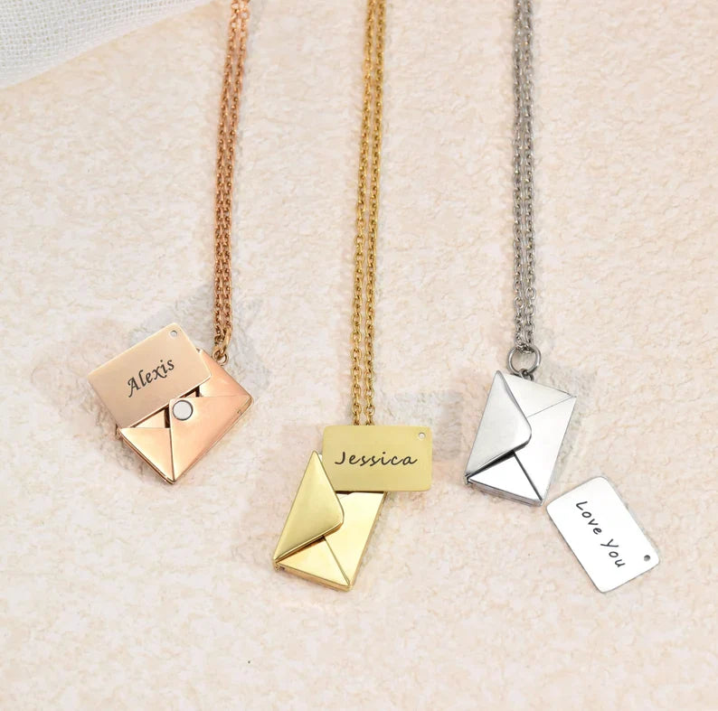 Personalized Envelop Necklace