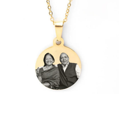Personalized Photo Round Necklace