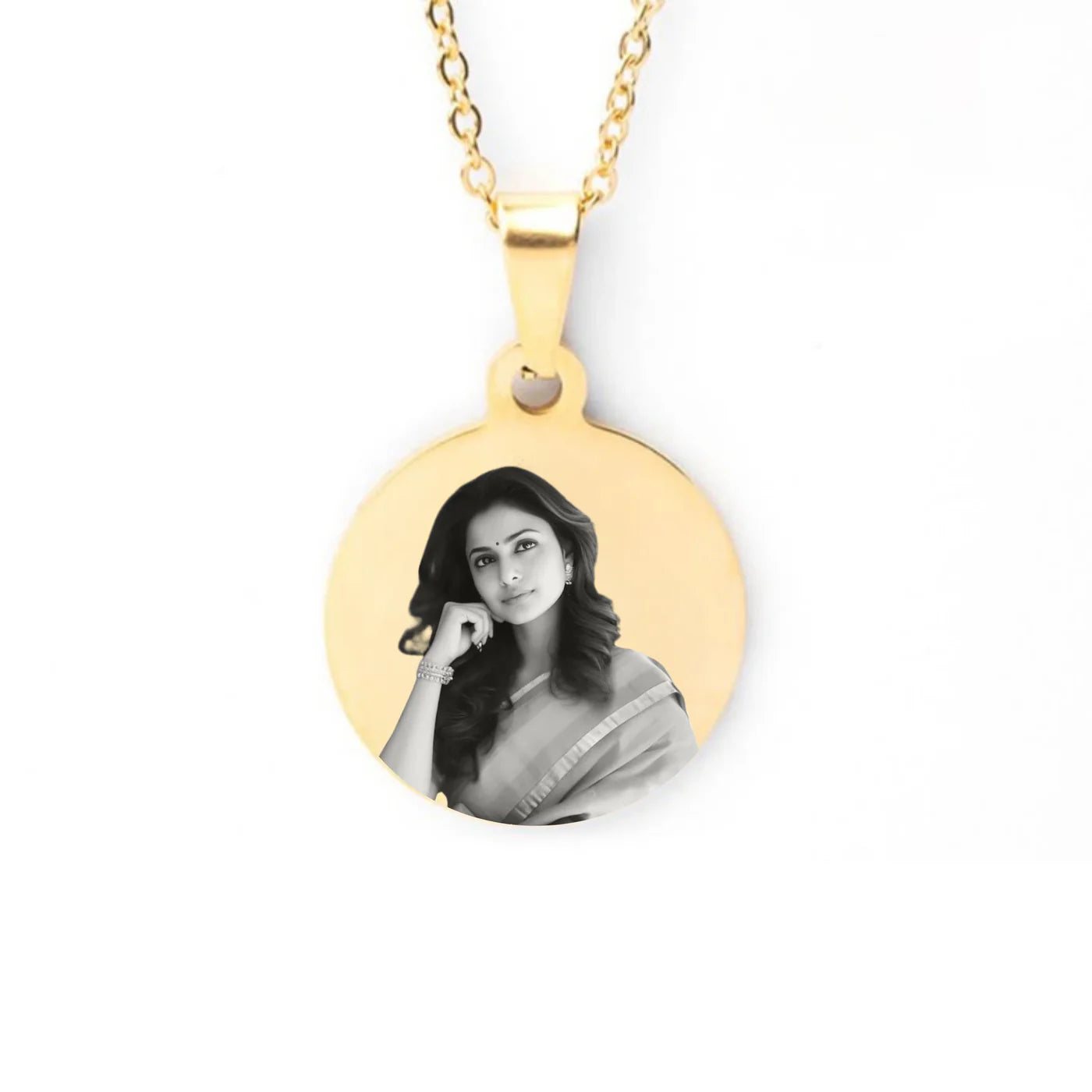 Personalized Photo Round Necklace