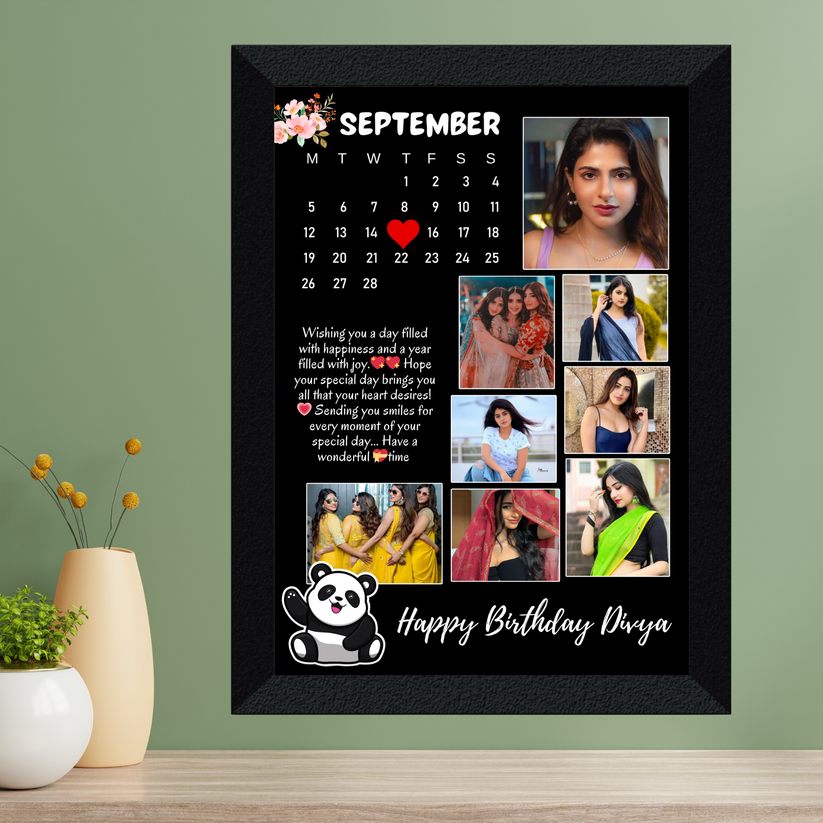 Customized Cute Panda Photo Frame – Giftsy