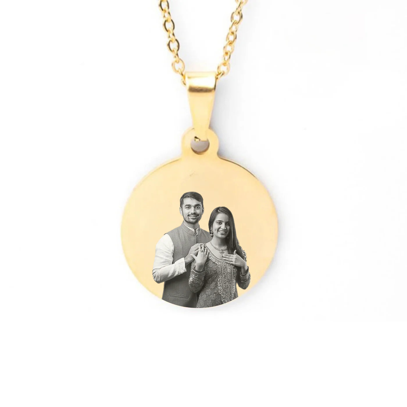 Personalized Photo Round Necklace