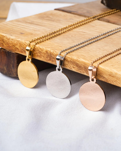 Personalized Photo Round Necklace