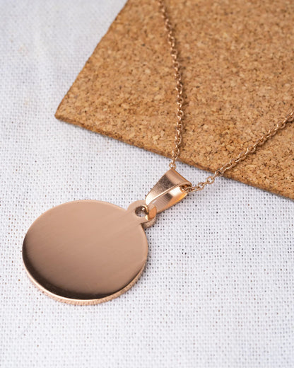 Personalized Photo Round Necklace