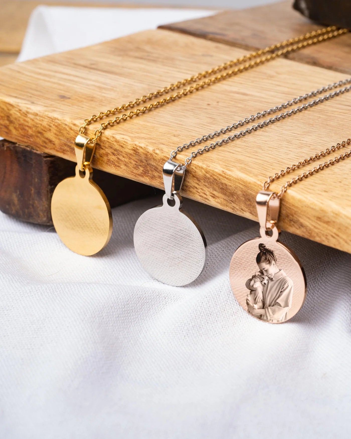 Personalized Photo Round Necklace